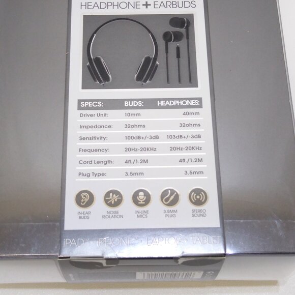 Sentry Two Pack Headphone & Earbud In-Line Microphones iPad iPhone Laptop Tablet - Picture 6 of 6